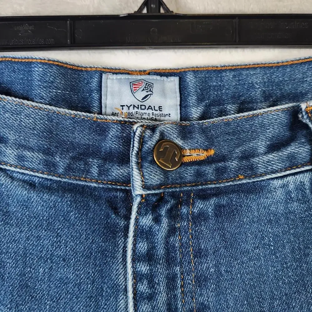 Tyndale‎ FRMC Work Blue Denim Jeans Size 40x30 Flame Resistant